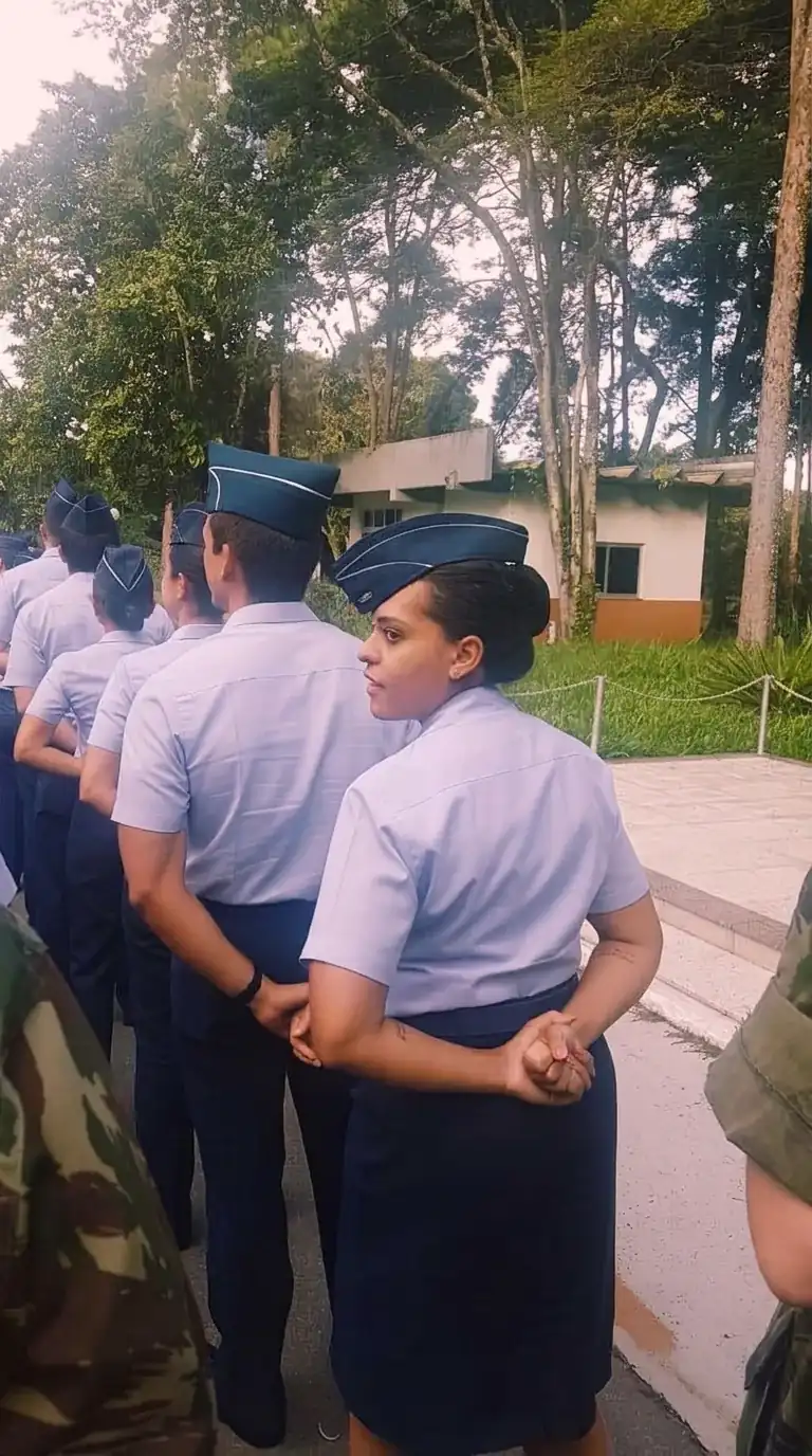 Deb in Air Force uniform